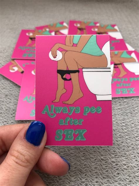 Always Pee After Sex Sexual Health Sex Ed Sticker Etsy
