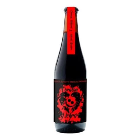 Cerveza Artesanal Calavera Coraz N Negro Imperial Stout Con Mezcal