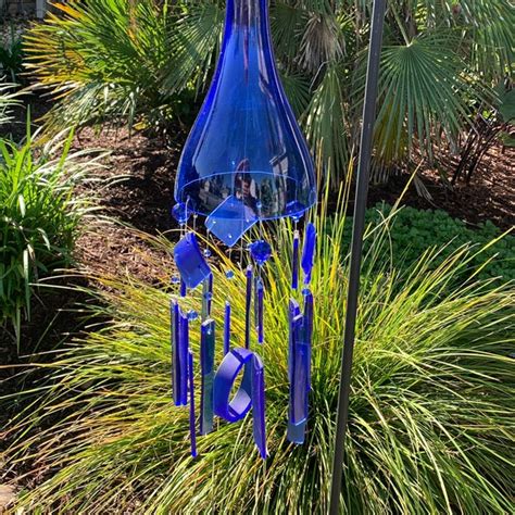 Wine Bottle Wind Chime Etsy