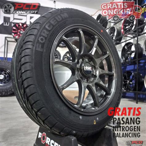 Promo PAKET VELG BAN MOBIL R15 MURAH HSR INDY R15 BRIO CALYA AGYA