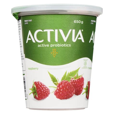 Activia Raspberry Probiotic Yogurt 650g Canadian Goodness