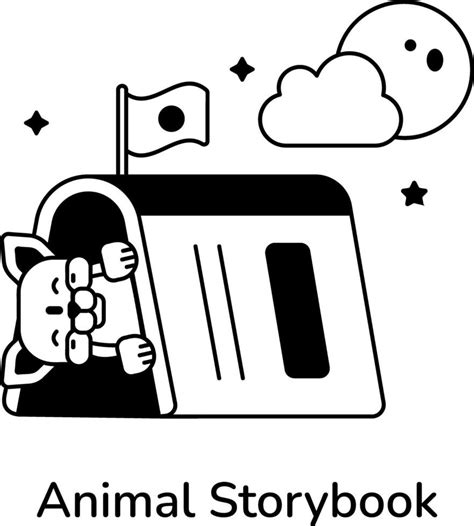 Trendy Animal Storybook 41487858 Vector Art at Vecteezy