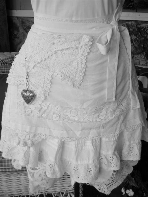 Aprons Lace White Aprons Aprons Lace Aprons Handmade Half