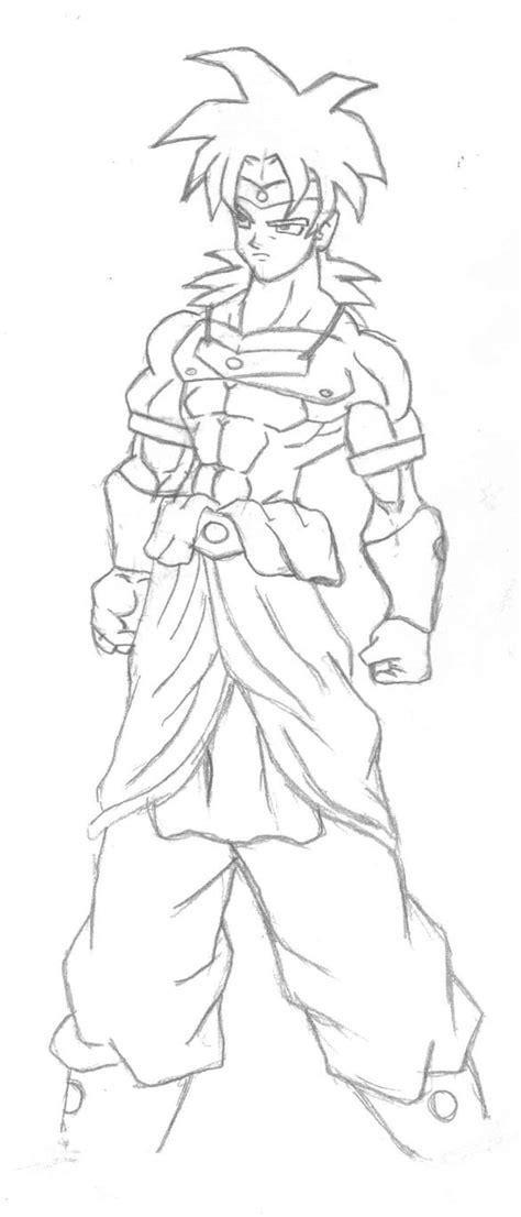 Broly Sketch by Boutassai on DeviantArt