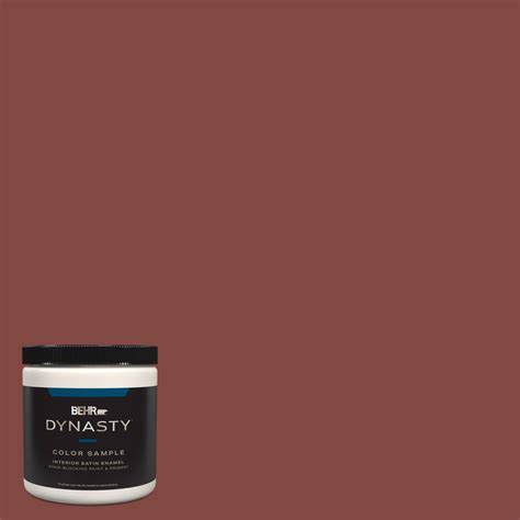 BEHR DYNASTY 8 Oz S140 7 Deco Red Satin Enamel Stain Blocking