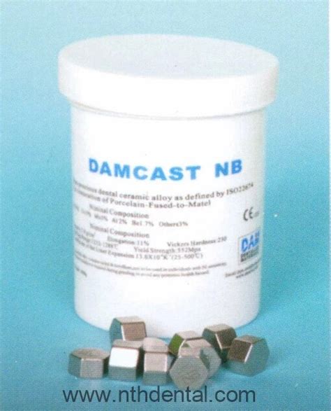 Dental Alloy Ceramic Alloy Nickel Chrome DAMCAST NB Ceramic Mica