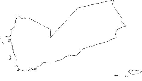 Blank Outline Map Of Yemen