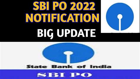 Sbi Po 2022 Notification Sbi Po Notification 2022 Big Update Youtube