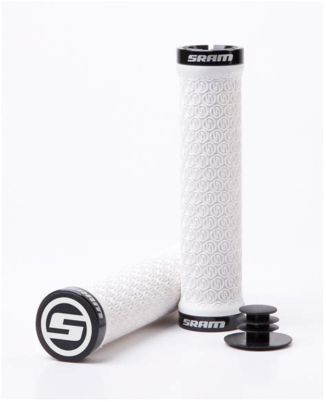 Sram Locking Grips W Clamps End Plugs White Cycle Technology