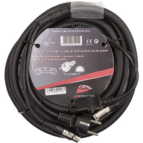 Jb Systems Audio Combi Cable Schuko Xlr M Hybridkabel