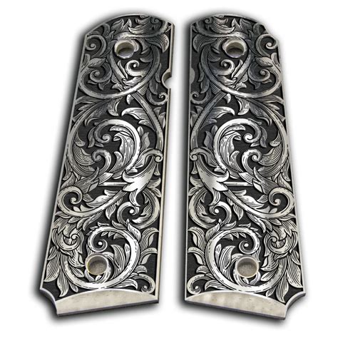 1911 Custom Designed Grips - Aluminum - Filigree Flow - Shop - LV Laser ...