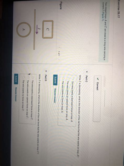 Solved Exercise 29 17 Two Closed Loops A And C Are Close To Chegg