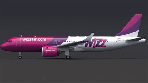 Wizz Air A320 3D 모델 170 dae fbx unknown obj Free3D