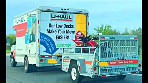 Transporting Motorcycle In A U Haul Trailer 15ft U Haul Truck Honda Crosstourer Vfr1200xd