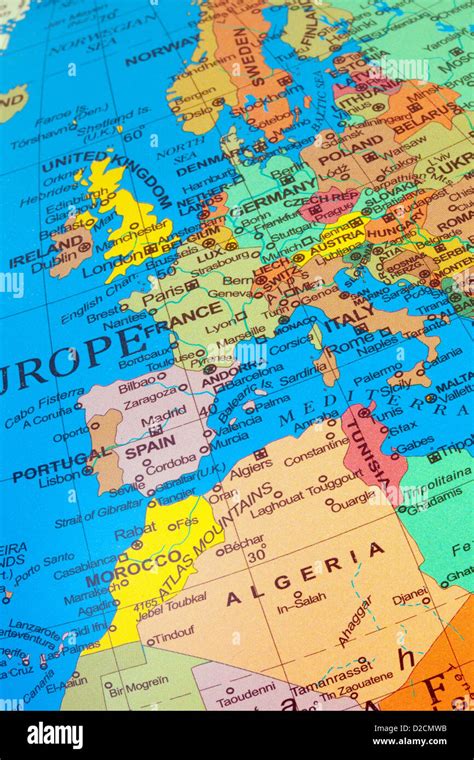 Mapa de europa occidental fotografías e imágenes de alta resolución - Alamy