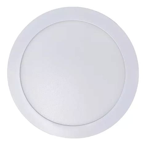 Panel Plafon Led 18w Embutir Redondo Luz Fria Macroled Per18cw En Venta