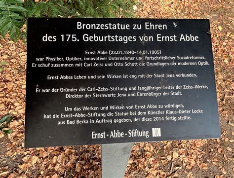 Ernst Abbe Info Tafel Img Julia Hallefotofan Flickr