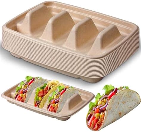 Amazon Pcs Disposable Taco Holders For Party Premium Paper Taco