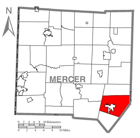 Filemap Of Pine Township Mercer County Pennsylvania Highlightedpng