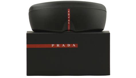 Prada Linea Rossa PS 50GV DG01O1 Eyeglasses Men S Black Rubber Full Rim