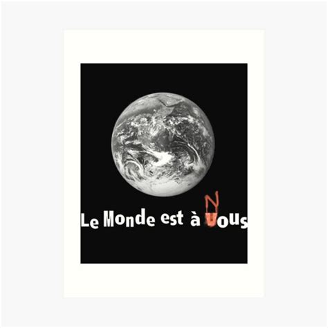 Le Monde Est A Nous La Haine Essential Art Print For Sale By