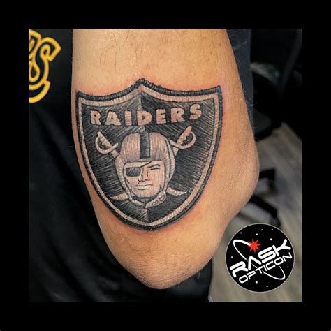 Raiders Logo Tattoo