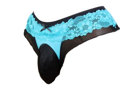 Buy Aishani Pouch Panties Men S Lace Thong G String Bikini Briefs