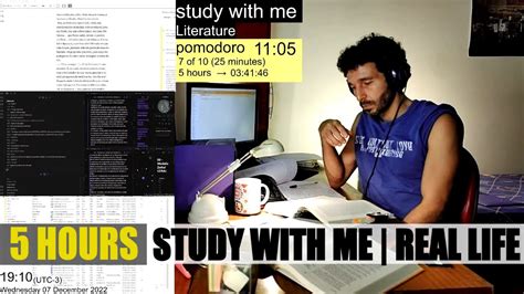 LIVE STUDY WITH ME 5 HOURS POMODORO Rain Sounds ESTUDIA