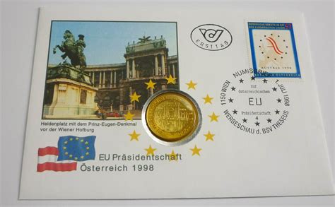 Schilling Numisbrief Sterreichische Pr Sidentschaft Im