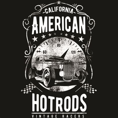 American Hotrods T Shirt Bikers Och Motor