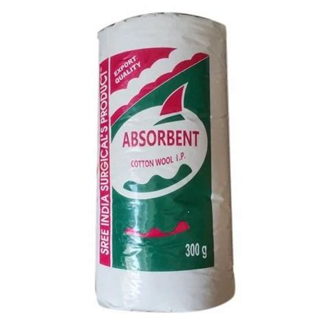 White Plain Absorbent Cotton Wool Packaging Size G Gsm At Rs