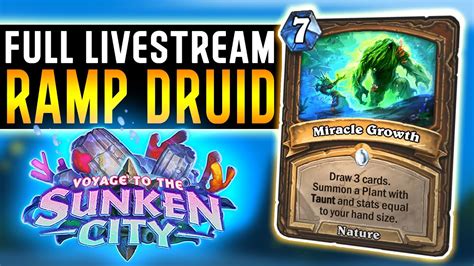 New Ramp Druid Best Nohandsgamer Legend Livestream Vods Hearthstone