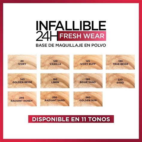 Base En Polvo Lor Al Paris Compacto Infallible Freshwear G True Beige