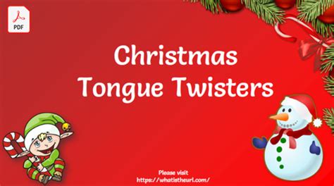 Christmas Tongue Twisters Flash Cards Your Home Teacher