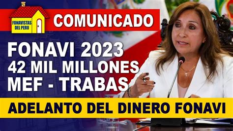 Lo Ltimo Fonavi Devoluci N Mil Millones Adelanto De Pago Mil