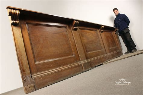 Salvaged Mahogany Bar Panel Front Architectural Pieces Architectural