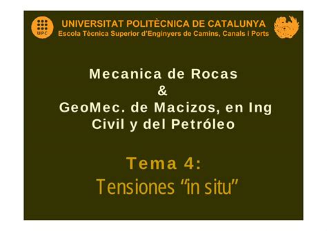 PDF Mecanica De Rocas GeoMec De Macizos En Ing Civil Y Del