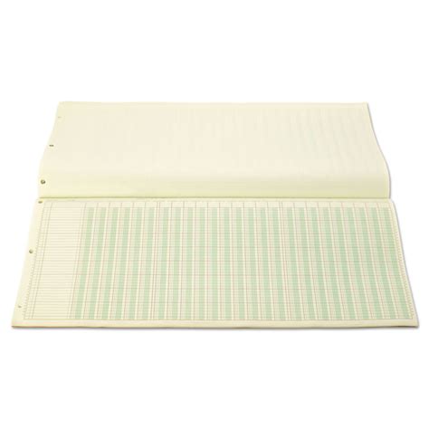 Accounting Pad 25 6 Unit Columns 11 X 24 25 Light Green 50 Sheet