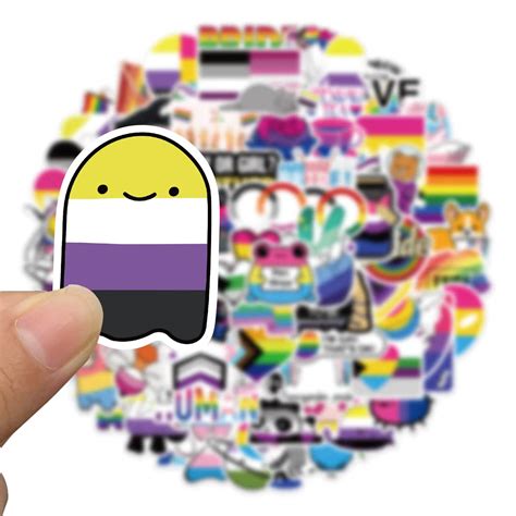 100pcs Rainbow Love Stickers Decals Lgbt Waterproof Stickers Pack Pride Sticker For Laptop