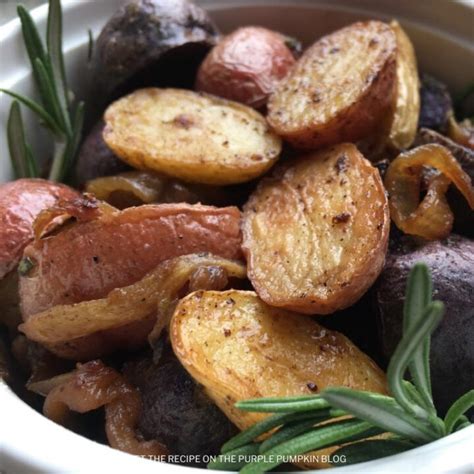 Tri Color Roasted Rosemary Potatoes Recipe A Quick Side Dish