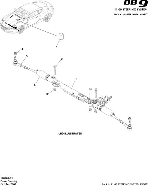 Later Db9 Power Steering Rack Lhd Aston Store