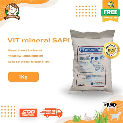 Jual Vit Mineral Sapi Premix Vitamin Mineral Sapi Dan Domba Murah