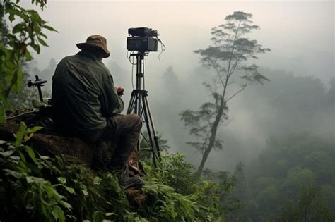 Photo Reporter Covers On Air News About Preservation Of Nature While