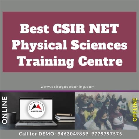 Best CSIR NET Physical Sciences Training Centre CSIR UGC COACHING