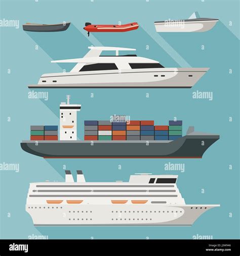 Ships And Boats Stock Vector Image Art Alamy