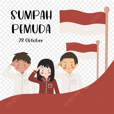 Poster Ilustrasi Acara Nasional Indonesia Yang Lucu Dan Sederhana