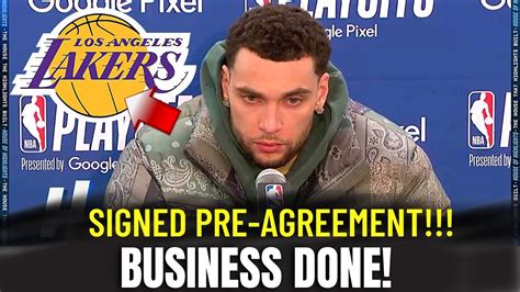 OFFICIAL NOTE ZACH LAVINE IN THE LAKERS NOBODY EXPECTED THIS ONE