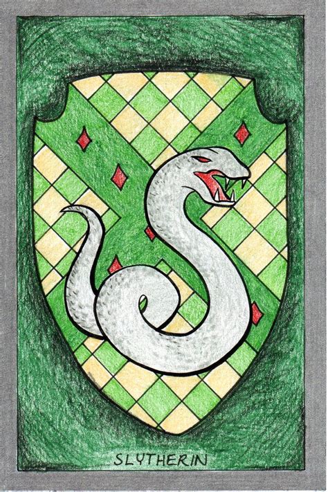 harry Potter Art Drawings Easy Slytherin