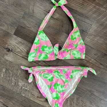 Lilly Pulitzer Pink Koi Fish Bikini Gem