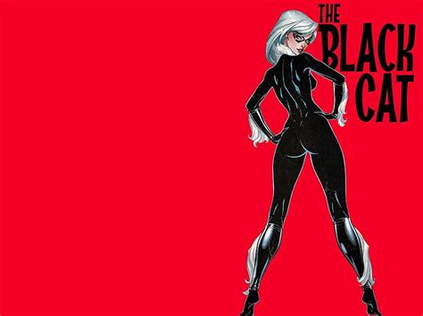 The Black Cat Comics Superheroes Black Cat Marvel Hd Wallpaper